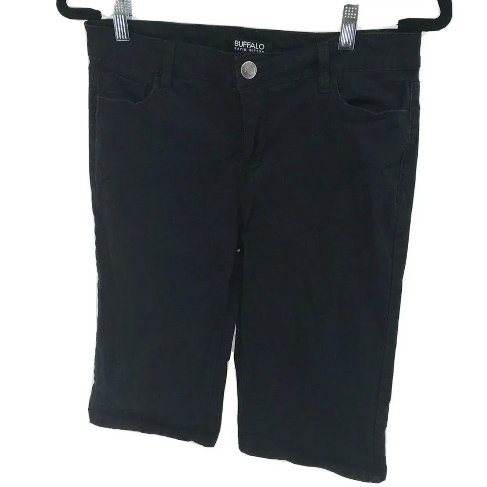 Buffalo David Bitton Womans Black Shorts Size 8